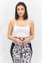 Women Sportswear Fit Sleeveless Crop Top, White