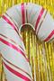Retro Beige Candy Cane Foil Balloon Gold Red Striped Beige Candy Cane Christmas Balloon - 4