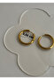 2.50 cm Gold Color Steel Hoop Earring - 2