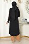 Coat of Arms Detailed Buttoned Suit Black 19197 - 4