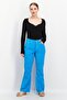 Women Regular Fit Textured Non-Stretchable Corduroy Denim, Blue - 2