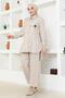 Chain Suit with Crest Beige 19206 - 3