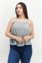 Women Scoop Neck Sleeveless Textured Tank Top, Sage Green