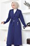 Zipper Detailed Suit Indigo 19201 - 2