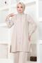 Beige Set 19224 - Ruffle Detailed - 2