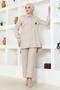 Chain Suit with Crest Beige 19206