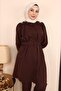 Pearl Detailed Suit Brown 19130 - 2