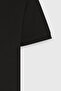 Men's Black Slim Fit Narrow Cut Polo Neck 100% Cotton Short Sleeve T-Shirt - 6