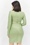 Women Cut Out Details Mini Party Dress, Sage Green - 4