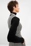 Black Houndstooth Pocket Short Gilet Dress - 7