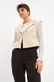 Ecru Basic Unlined Vest - 3