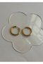 2.50 cm Gold Color Steel Hoop Earring - 4