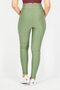 Women Plain Pull On Leggings, Khaki - 2