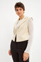 Ecru Basic Unlined Vest
