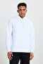 Men's White-Black-Grey Cotton Bottom Top 2-Piece Suit Hooded Kangaroo Pocket Standard Fit Regular Cut - 2