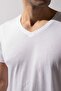 V-Neck Basic Men's Undershirt White - 2