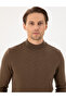 Coconut Slim Fit Half Turtleneck Sweater 50300524-Vr153 - 2