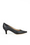 , Women's Genuine Leather Heeled Shoes 1431030Z324 Black - 3