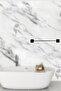 Set of 2 Toilet with Flat Towel Holder and Paper - Bathroom Set, No Drill - 5