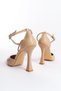 Elegant Stiletto Nude Leather with Stone Band. Attention. Buy Original Product from the Seller - 4