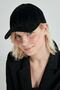 Women's Black Suede Cap - 2