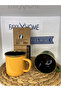 Zinc Enamel 2 Pieces Mug Cup Green Yellow Volume:550Ml - 7