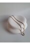 Gold Color Zircon Stone Waterway Necklace - 8