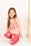 Girl's Smile and Happy Printed Thick Tracksuit Set - 5