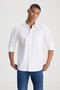 Regular Fit Regular Cut 100% Cotton White Shirt