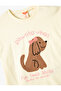 Short Sleeve T-Shirt with Dog Applique Cotton - 3