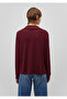 Semi Zippered Burgundy Sweater 1612796 -70415 - 4