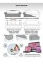 Puf Desen Skirtless Sofa Cover 3311 Elastic Washable Sofa Bed Set Cover - 3