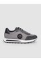 Knitwear Gray Lace-Up Men's Sports Shoes