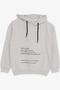 Girl's Tracksuit Set, Stony Text Printed Hoodie, Age 8-12, Beige Melange - 3