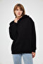 Unisex Black Basic Sweatahirt Hoodie 100% Cotton - 3