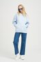 Unisex Basic Sweatshirt Hoodie Light Blue - 3