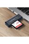 Black USB 2.0 Sd and Micro Sd Memory Card Reader - 4