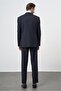 Men's Navy Blue Striped Mono Collar 6 Drop Slim Fit Slim Fit Suit 1001245102 - 3