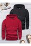 Erkek 2'li Kapüşonlu Sweatshirt