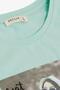 Girl's T-shirt Cool Girl Printed 8-14 Years Old, Water Green - 3