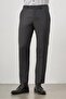 Men's Dark Anthracite Slim Fit Classic Trousers with Side Pockets 1003245152