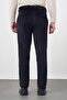 Navy Blue Cotton Comfort Fit Classic Trousers with Side Pockets 1003245160 - 5