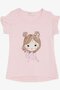 Girl's T-Shirt Cool Girl Printed 2-6 Years, Pink - 3