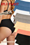 Large Size High Waist Cotton Women's Panties (Sli̇p) 10-Pack (Battal-Bato)