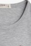 Girl's Long Sleeve T-Shirt Girl Looks 4-9 Years, Gray Melange - 3
