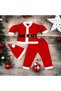 Unisex Children's Santa Claus Outfit/ Christmas Costume Set/ New Year Themed Christmas Outfit Tight Fitting - 3