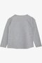 Girl's Long Sleeve T-Shirt Girl Looks 4-9 Years, Gray Melange - 2