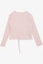 Girl's Long Sleeve T-Shirt Gathered 8-14 Years, Pink