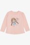 Girl's Long Sleeve T-Shirt Floral Girl Printed 1-4 Years, Salmon