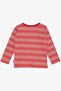 3-7 Years Girl's Striped Long Sleeve T-Shirt - Pomegranate - 4